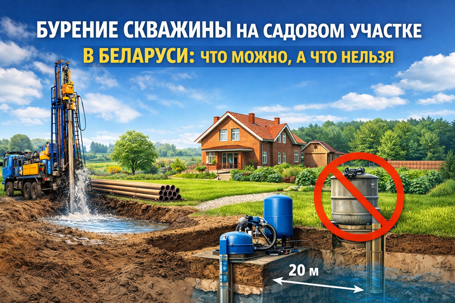 Нужна скважина на садовом участке?